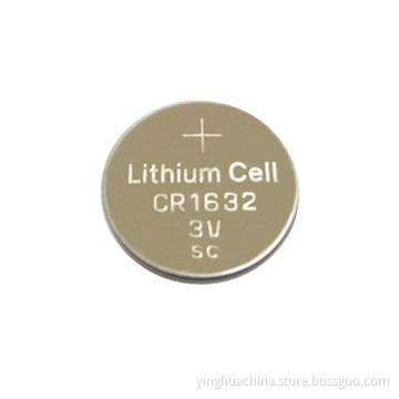 Button-cell Lithium Battery/CR1632 3.0V/120mAh Nominal Capacity/0.1mAh 1.6g Standard Current/CE/RoHS